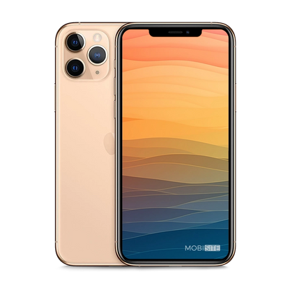Refurbished iPhone 11 Pro Goud, voorkant en achterkant