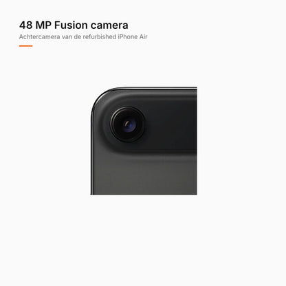 Refurbished iPhone Air Zwart, achtercamera